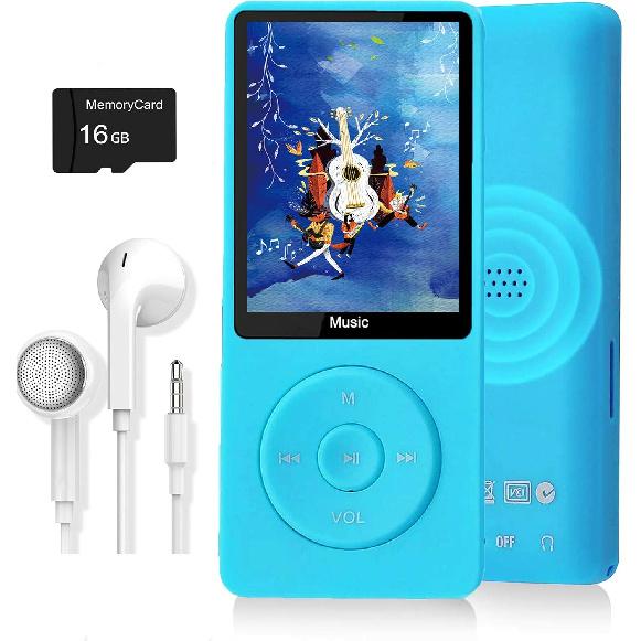 MP3 Player, Music Player with 16GB Micro SD Card, Build-in Speaker/Photo/Video Play/FM Radio/Voice Recorder/E-Book Reader, Supports up to 128GB
MP3 Player, Music Player with 16GB Micro SD Card, Build-in Speaker/Photo/Video Play/FM Radio/Voice Recorder/E-Book Reader, Supports up to 128GB