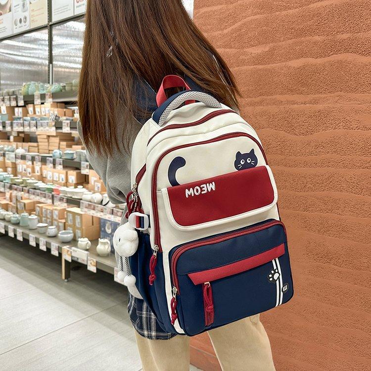 Cute cat backpack female junior high school student Korean version large capacity computer travel backpack high school student schoolbag tide Single Pack
Cute cat backpack female junior high school student Korean version large capacity computer travel backpack high school student schoolbag tide Single Pack