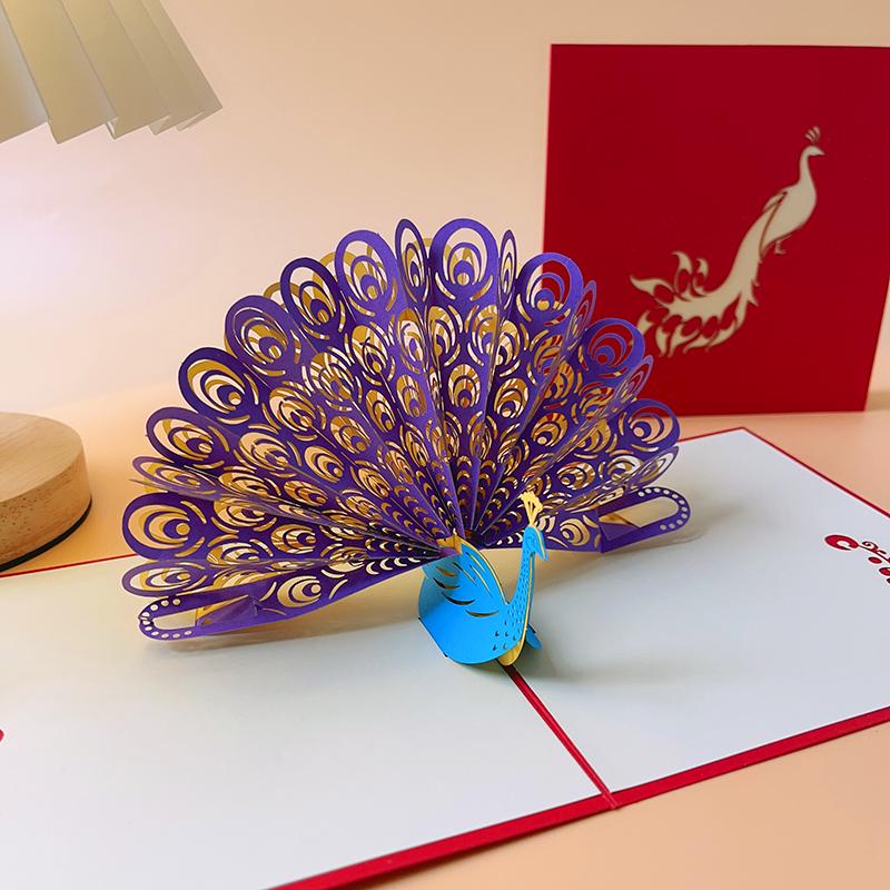 Glittering Peacock 3D Pop-Up Greeting Card - Dreamy Birthday, Holiday, General Blessing, Teacher s Day Card
Glittering Peacock 3D Pop-Up Greeting Card - Dreamy Birthday, Holiday, General Blessing, Teacher s Day Card