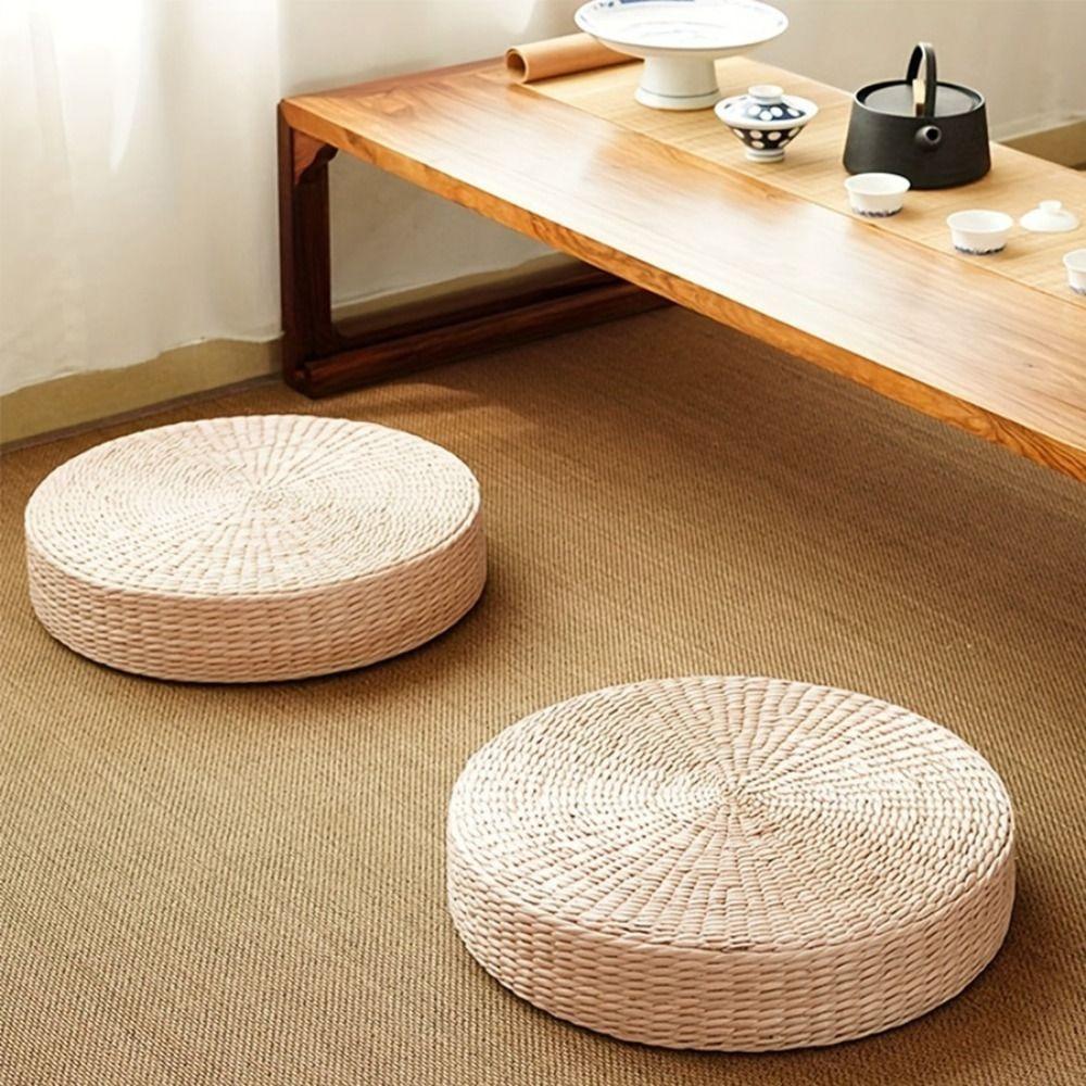 Japanese Style Natural Straw Futon Cushion Round Floor Mat Rustic Tatami Cushion Temple 40cm
Japanese Style Natural Straw Futon Cushion Round Floor Mat Rustic Tatami Cushion Temple 40cm