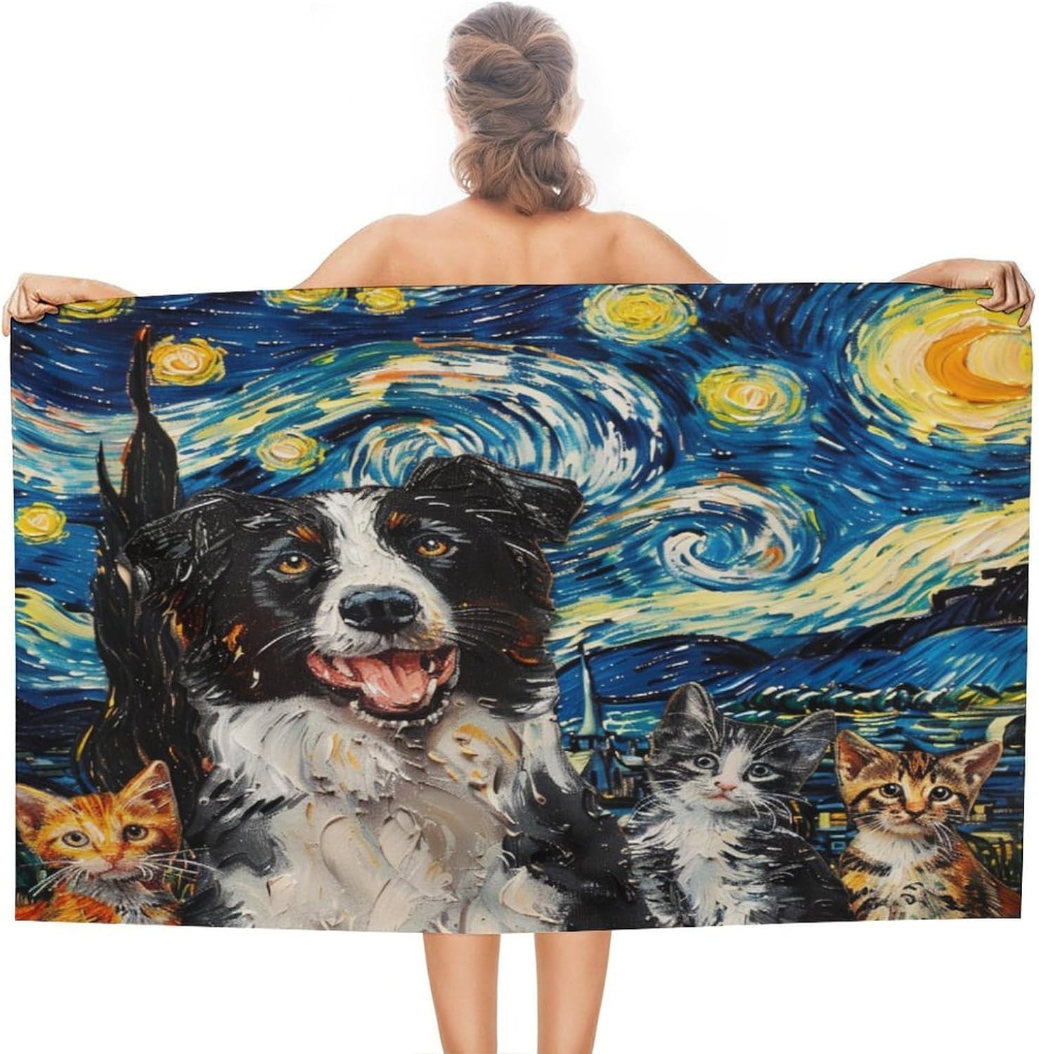 Mid Century Oil Painting Cats Dogs Sand Free Beach Towel Modern Abstract Moon Painting Farm Animal Outdoor Bath Towel Shower W40*H60(CM)
Mid Century Oil Painting Cats Dogs Sand Free Beach Towel Modern Abstract Moon Painting Farm Animal Outdoor Bath Towel Shower W40*H60(CM)