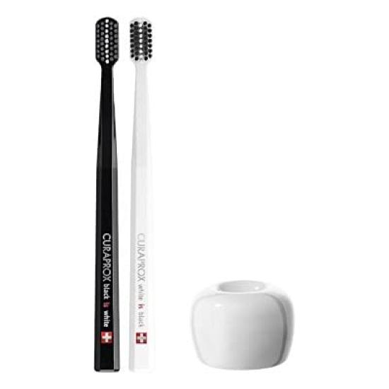 Зубная щетка CURAPROX Black is White White x 2 Black Toothbrush Stand Set (МБВ) + (белый)
Зубная щетка CURAPROX Black is White White x 2 Black Toothbrush Stand Set (МБВ) + (белый)