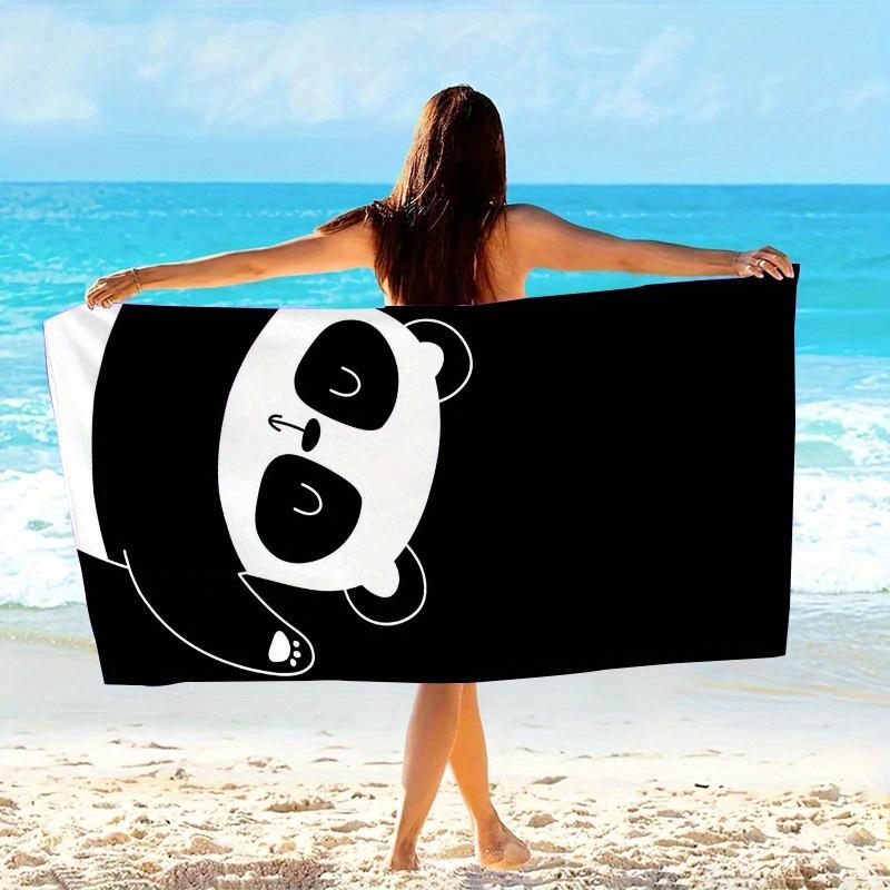 Cute Panda Wave Beach Towel Single Sided 2DPrint Soft Absorbent Quick Dry Beach Towel Pool Beach Vacation Playful Accessory Gift W40*H60(CM)
Cute Panda Wave Beach Towel Single Sided 2DPrint Soft Absorbent Quick Dry Beach Towel Pool Beach Vacation Playful Accessory Gift W40*H60(CM)