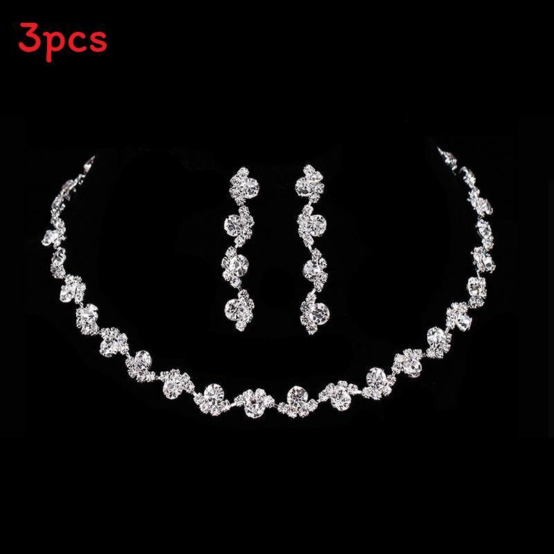 Water Bridal Jewelry Set With Floral Pendant And Box Chain For Weddings And Parties
Water Bridal Jewelry Set With Floral Pendant And Box Chain For Weddings And Parties