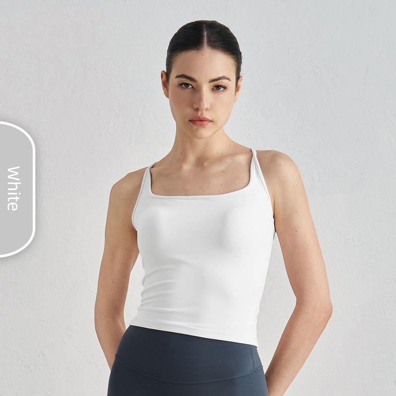 2025 Sports Underwear Women s Belt Chest Pad I-Shaped Vest Elastic Tight Slimming Yoga Pilates Fitness Breathable Bra White(With chest pad) L
2025 Sports Underwear Women s Belt Chest Pad I-Shaped Vest Elastic Tight Slimming Yoga Pilates Fitness Breathable Bra White(With chest pad) L