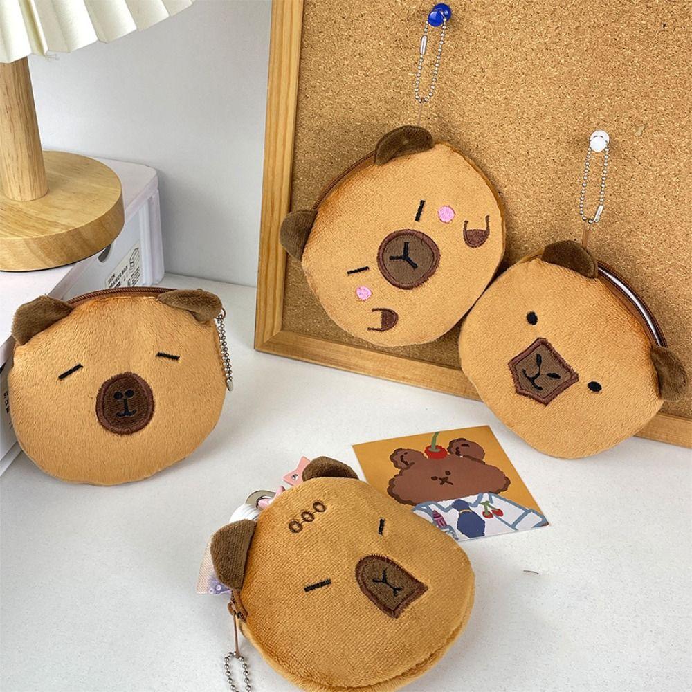 Cartoon Plush Doll Keychain Plush Stuffed Guinea Pig Bag Pendant Capybara Coin Purse Women Style D
Cartoon Plush Doll Keychain Plush Stuffed Guinea Pig Bag Pendant Capybara Coin Purse Women Style D