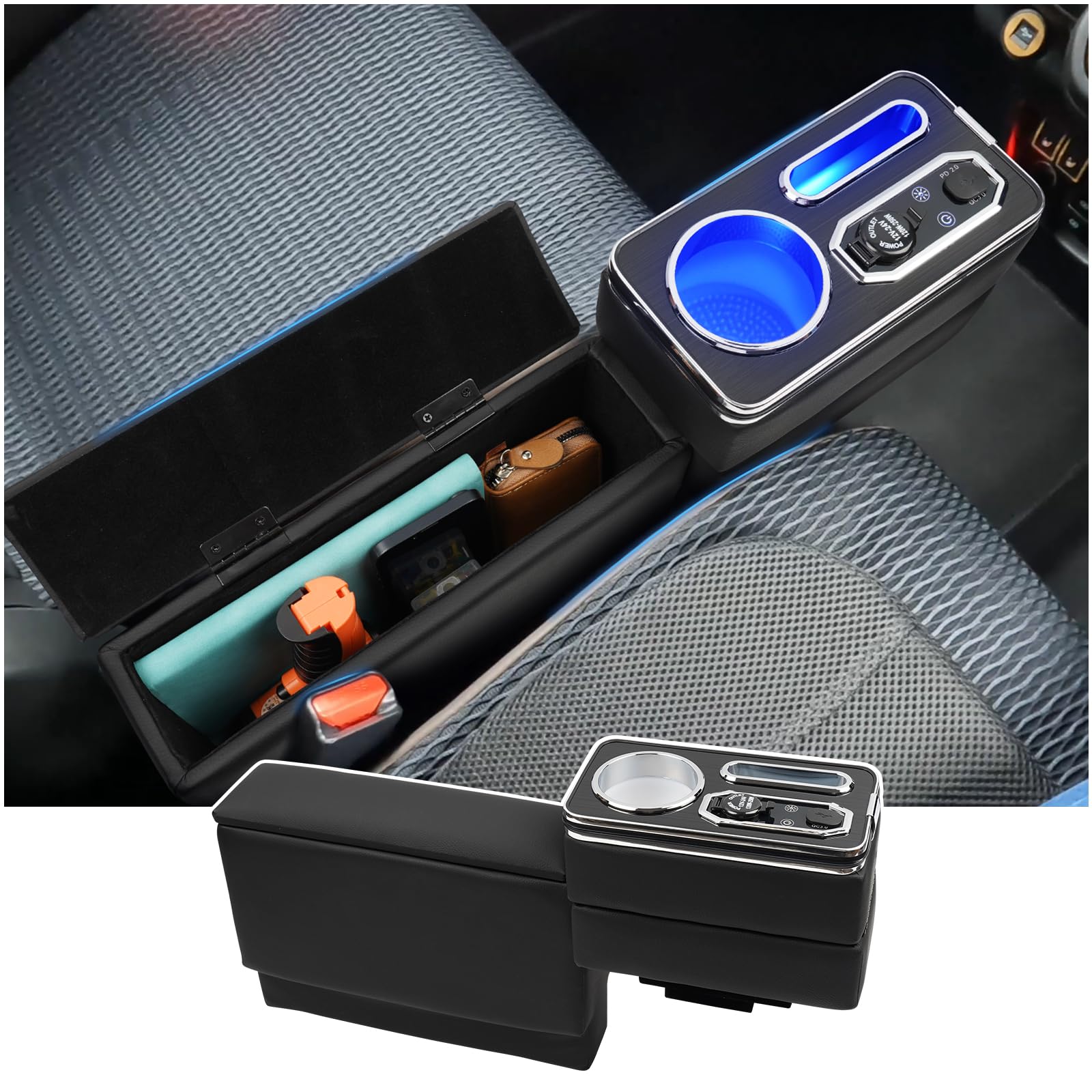 CEMOFE Hustler Консольный подлокотник с большой вместимостью 7 цветов яркости USB Мелкие предметы Легко совместим с серией MR52 X Интегрированный консольный бокс
CEMOFE Hustler Консольный подлокотник с большой вместимостью 7 цветов яркости USB Мелкие предметы Легко совместим с серией MR52 X Интегрированный консольный бокс