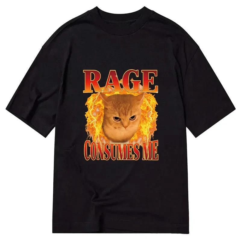 Rage Consumes Me Edgy Funny Cat Meme Printed Cotton T-shirt Summer Men s and Women s Clothing Fashion Casual T-shirt Street Wear S чёрный
Rage Consumes Me Edgy Funny Cat Meme Printed Cotton T-shirt Summer Men s and Women s Clothing Fashion Casual T-shirt Street Wear S чёрный