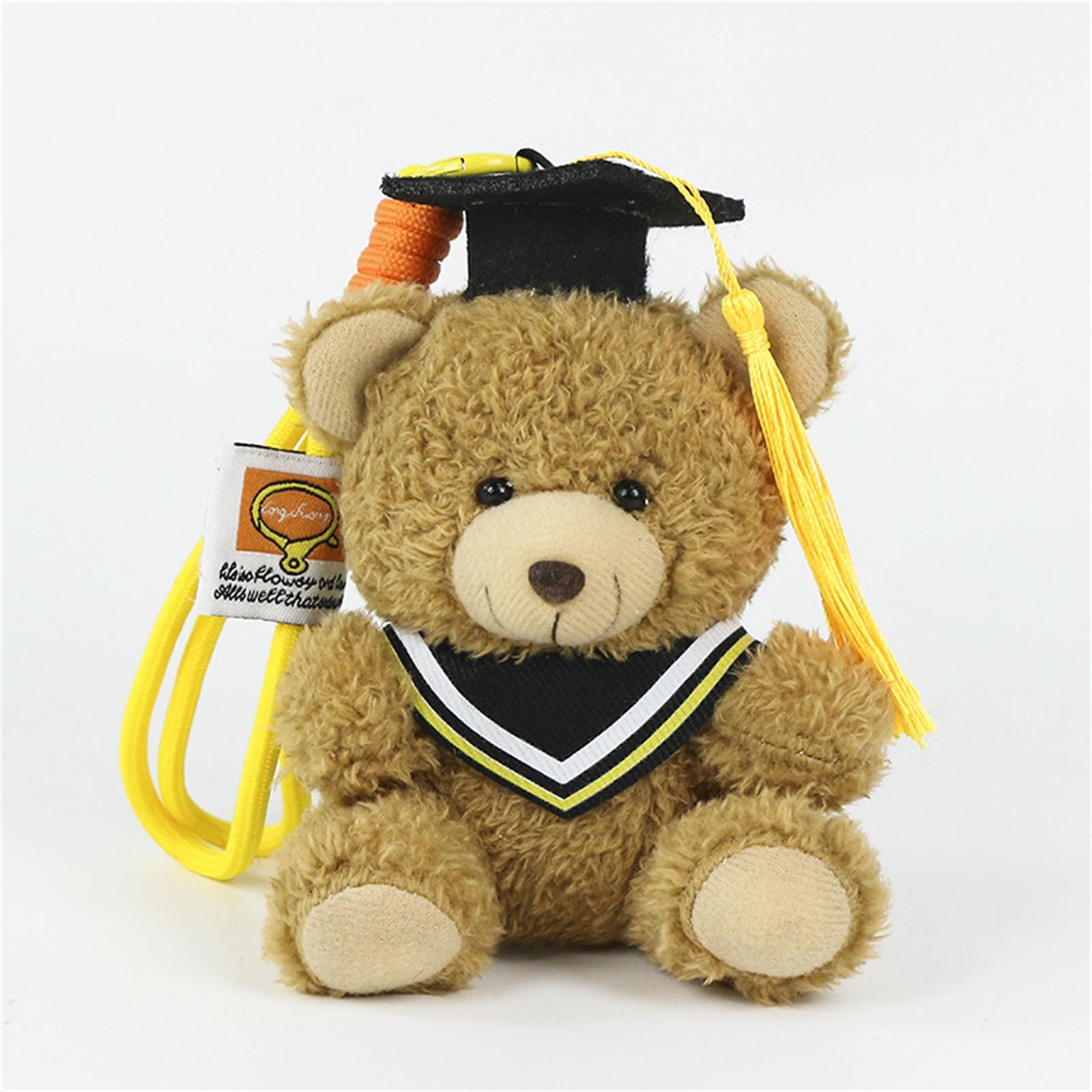 Plush Graduation Bear Doll with Graduation Cap and Gown Soft Stuffed Animal Keychain Graduation Gift for Commencement Ceremony Decoration One Size жёлтый
Plush Graduation Bear Doll with Graduation Cap and Gown Soft Stuffed Animal Keychain Graduation Gift for Commencement Ceremony Decoration One Size жёлтый