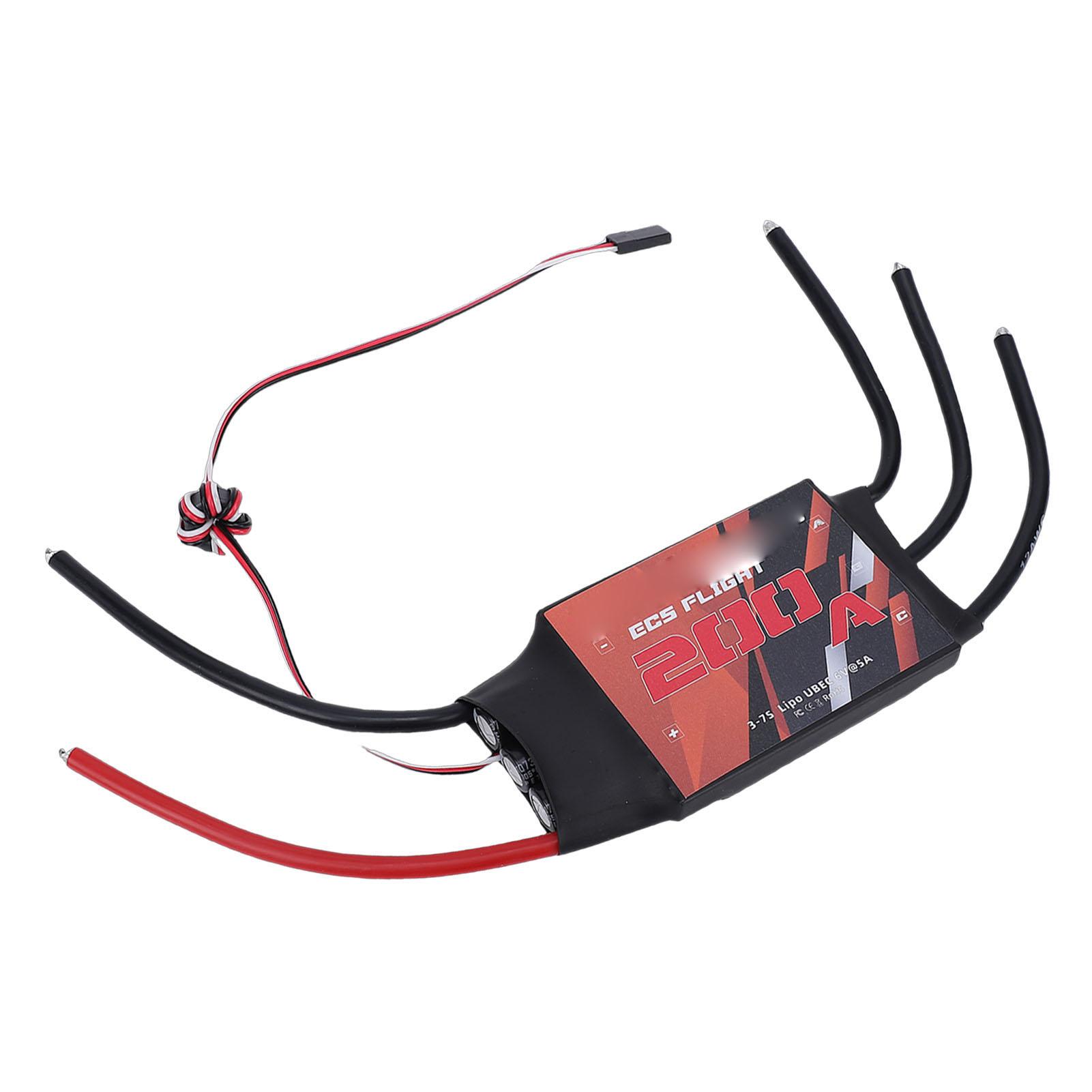 200A Electronic Speed Controller Brushless ESC for RC Fixed Wing Helicopter Multiple Axle Aircraft
200A Electronic Speed Controller Brushless ESC for RC Fixed Wing Helicopter Multiple Axle Aircraft