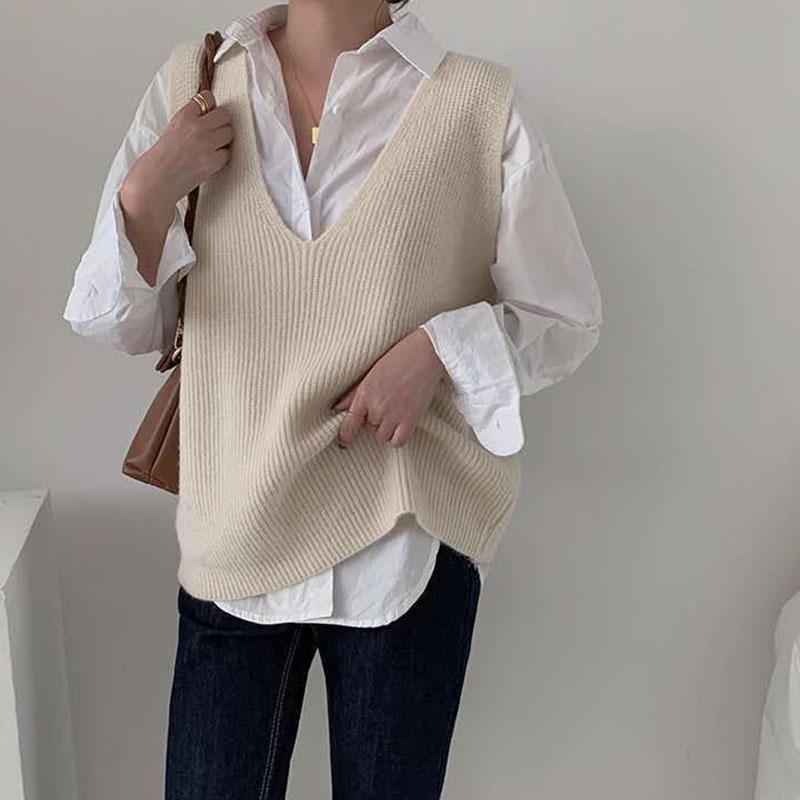 Жилет вязаный в стиле ретро с большим V-образным вырезом для женщин на весну, универсальный свободный и утягивающий жилет one size хаки
Жилет вязаный в стиле ретро с большим V-образным вырезом для женщин на весну, универсальный свободный и утягивающий жилет one size хаки