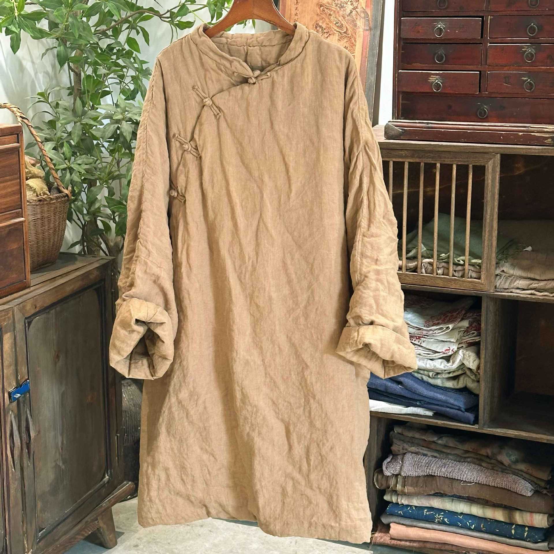 Johnature Women Vintage Winter Solid Color Coats Button Chinese Style Long Sleeve Female Warm Coats One Size хакі
Johnature Women Vintage Winter Solid Color Coats Button Chinese Style Long Sleeve Female Warm Coats One Size хакі