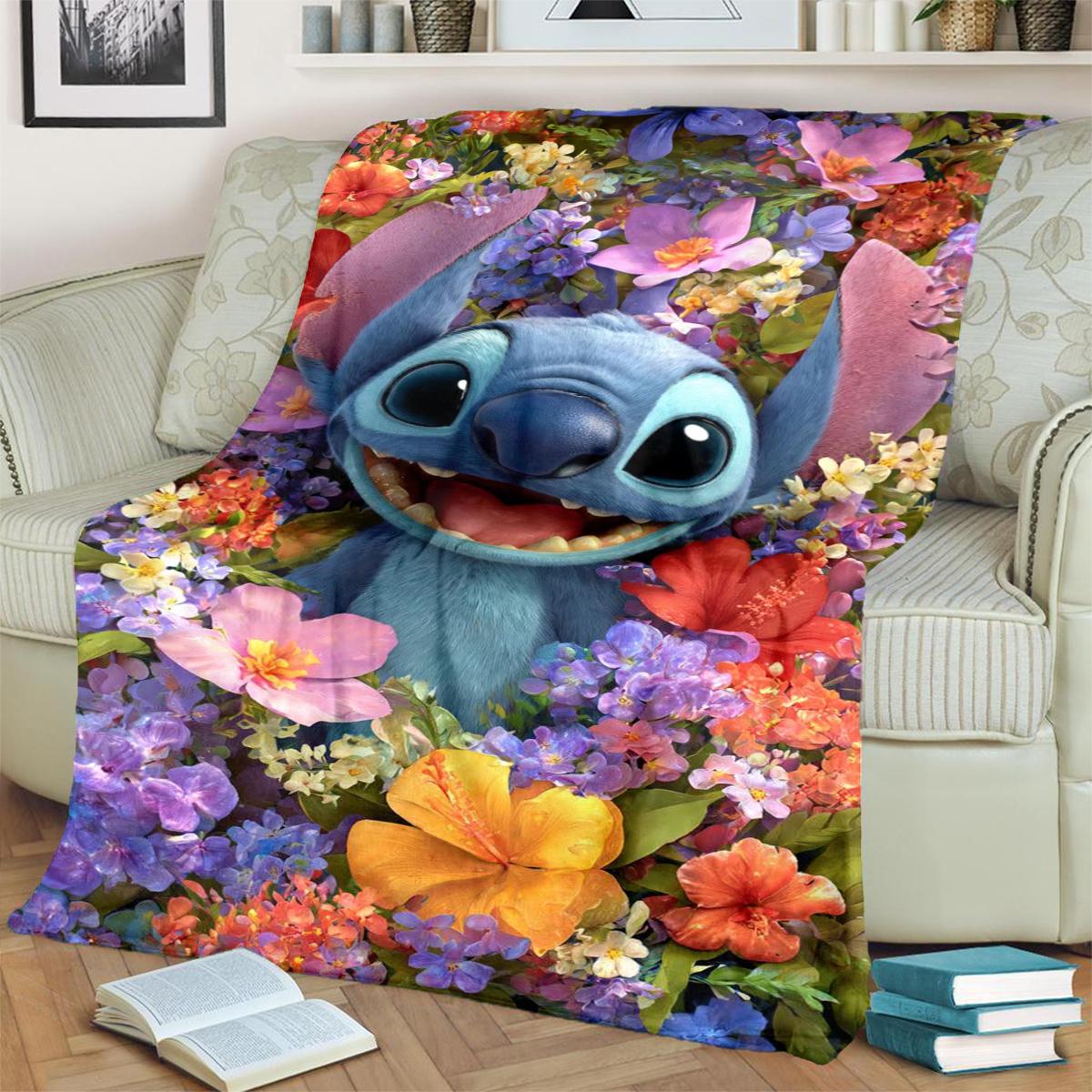 Comfortable Flannel Blanket with Lilo & Stitch Pattern Warm for Bedrooms, Sofas, Beds, Travel and Picnics 75x90cm
Comfortable Flannel Blanket with Lilo & Stitch Pattern Warm for Bedrooms, Sofas, Beds, Travel and Picnics 75x90cm