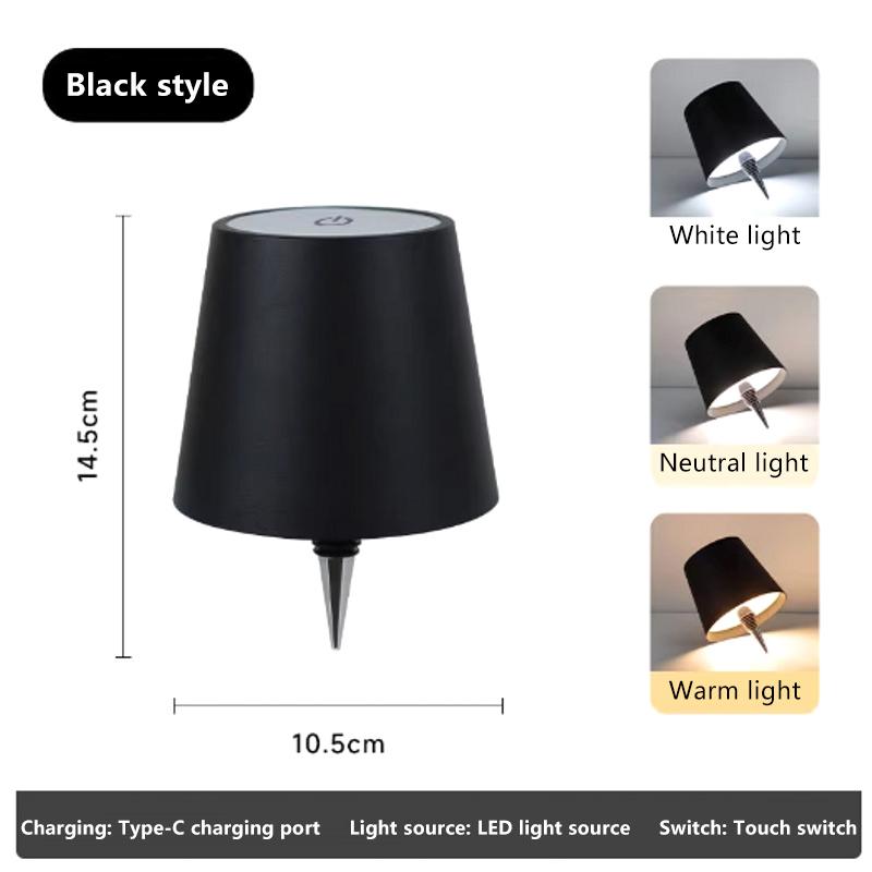 Светодиодная перезаряжаемая лампа для винной бутылки, сенсорное управление, диммируемая настольная лампа, ночник для бара, креативные настольные лампы из винных бутылок