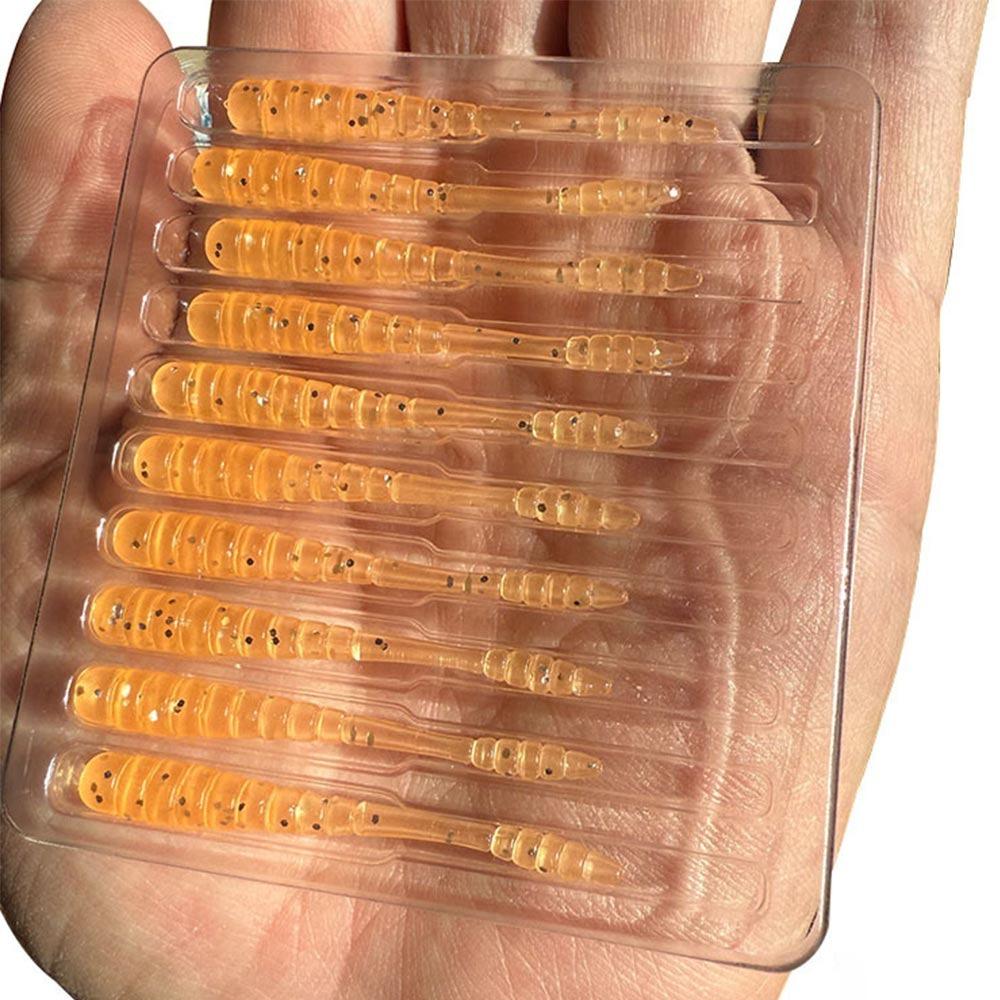 10PCS Pesca 48mm 0.5g Worm Bait Smell Mini Fishing Lures Micro Plastic Bait Rockfishing светло-желтого
10PCS Pesca 48mm 0.5g Worm Bait Smell Mini Fishing Lures Micro Plastic Bait Rockfishing светло-желтого