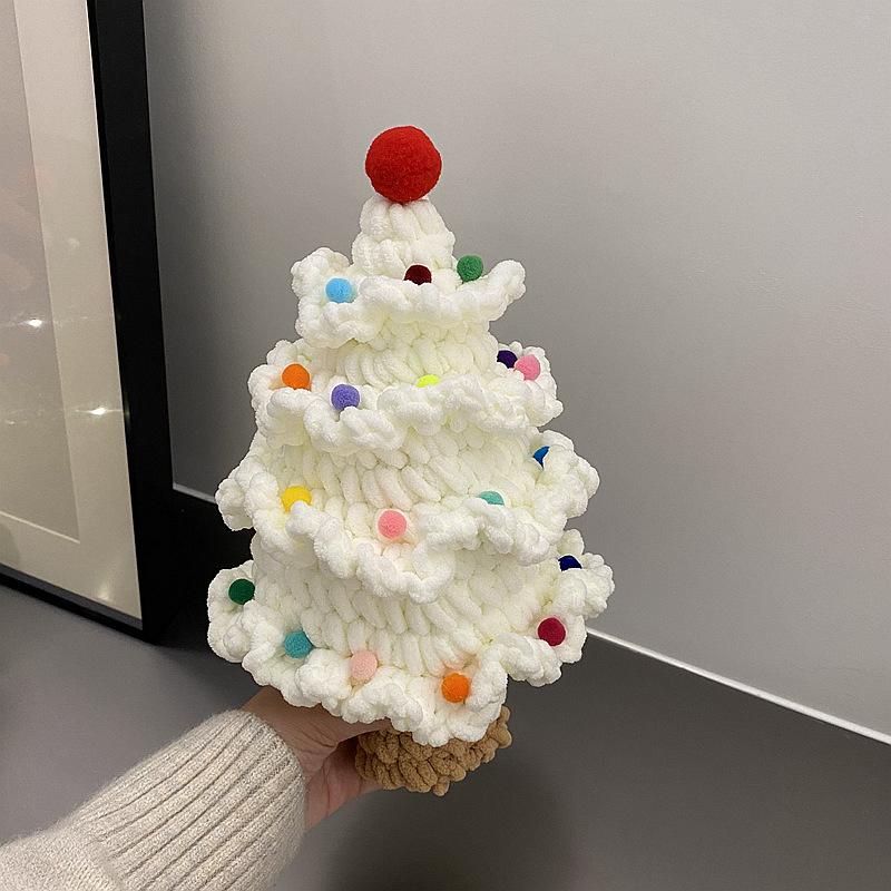 Cute Crochet Christmas Tree Home Decor Crafts Hand-woven Knitted Finished Xmas Tree Desktop New Year Party Decor Ornaments Gifts
Cute Crochet Christmas Tree Home Decor Crafts Hand-woven Knitted Finished Xmas Tree Desktop New Year Party Decor Ornaments Gifts