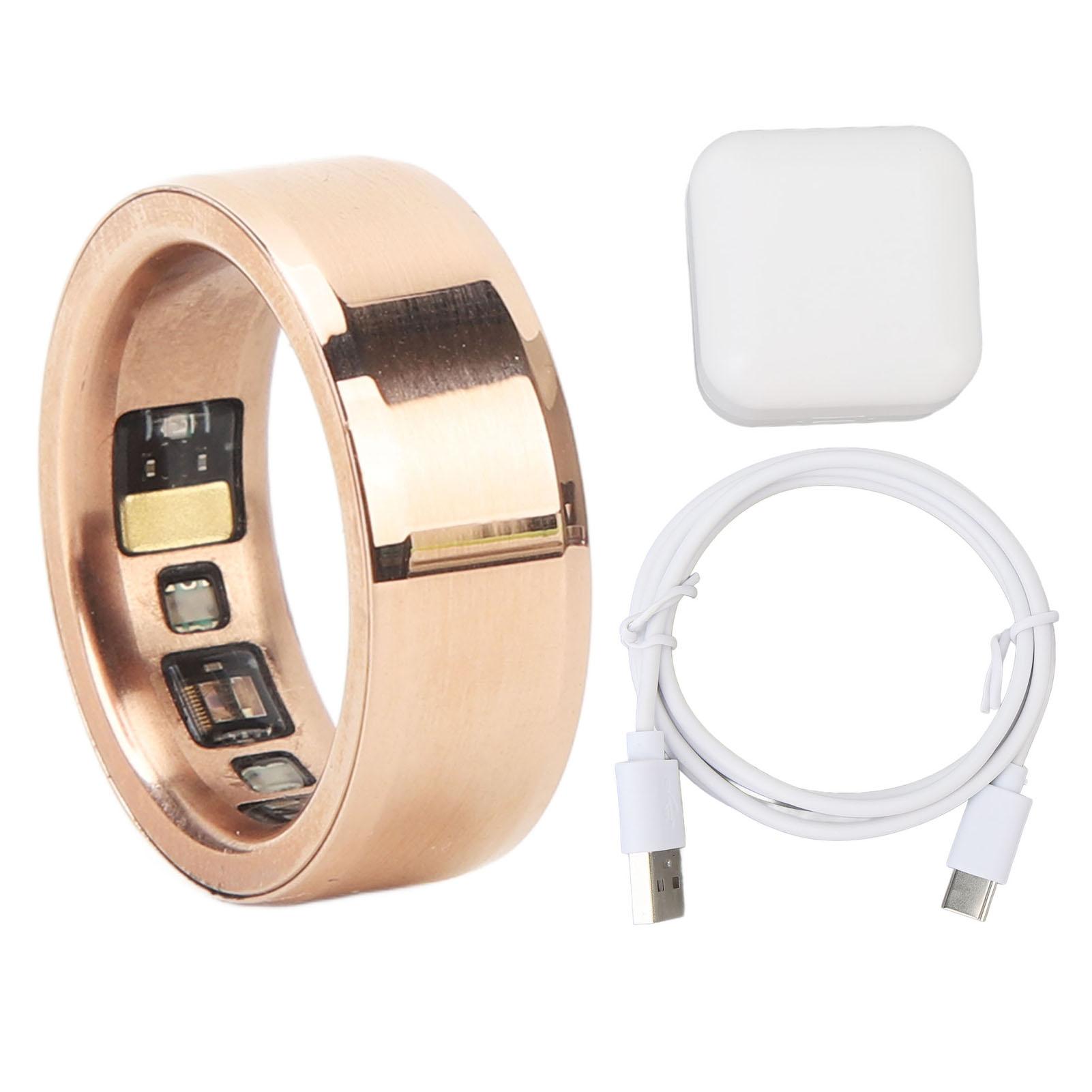 Smart Ring Rose Gold Health Tracker Multifunctional Body Temperature Sleep Pedometer IPX8
Smart Ring Rose Gold Health Tracker Multifunctional Body Temperature Sleep Pedometer IPX8