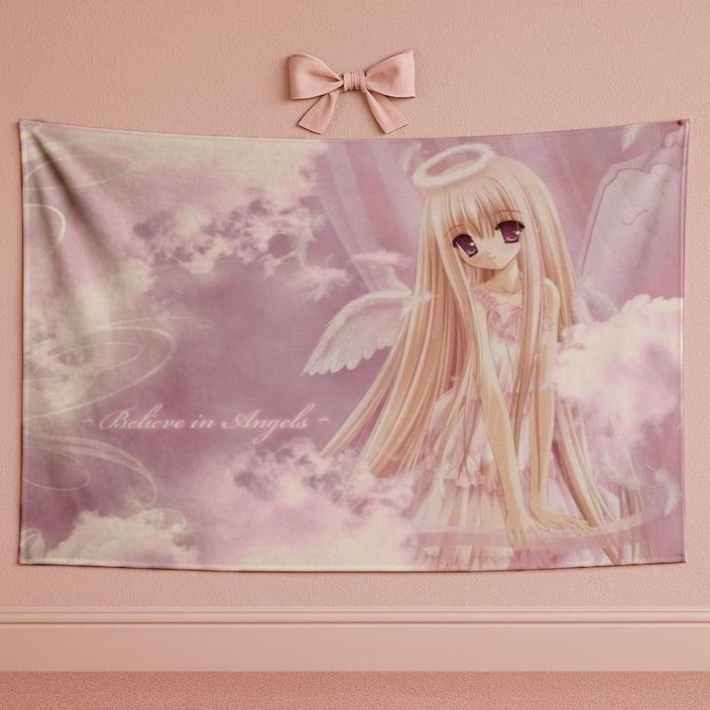 VIKAMA Japanese anime Fantasy Pink Angel Girl Tapestry Bedroom Bedhead Sweet Wind Background Decoration 74x94cm(29x37in)
VIKAMA Japanese anime Fantasy Pink Angel Girl Tapestry Bedroom Bedhead Sweet Wind Background Decoration 74x94cm(29x37in)