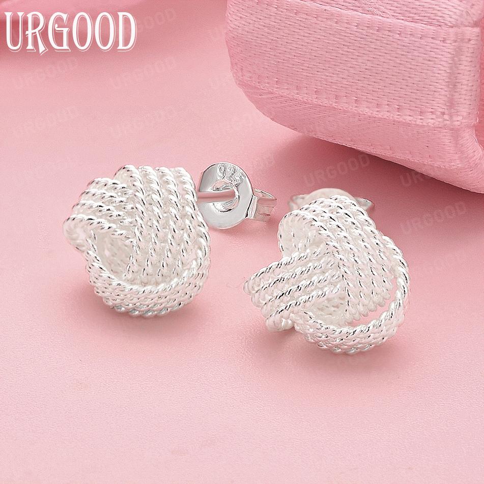 925 Sterling Silver Braided Ball Pierced Earrings Wedding Fashion Jewelry
925 Sterling Silver Braided Ball Pierced Earrings Wedding Fashion Jewelry