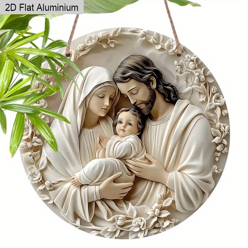 2D Flat Aluminium Nativity Christmas Sign - Holy Night Figurine Ornaments - Aluminium Manger Sign - Ideal for Front Door, Wall, Porch, Window Decor 7.87×7.87inch
2D Flat Aluminium Nativity Christmas Sign - Holy Night Figurine Ornaments - Aluminium Manger Sign - Ideal for Front Door, Wall, Porch, Window Decor 7.87×7.87inch