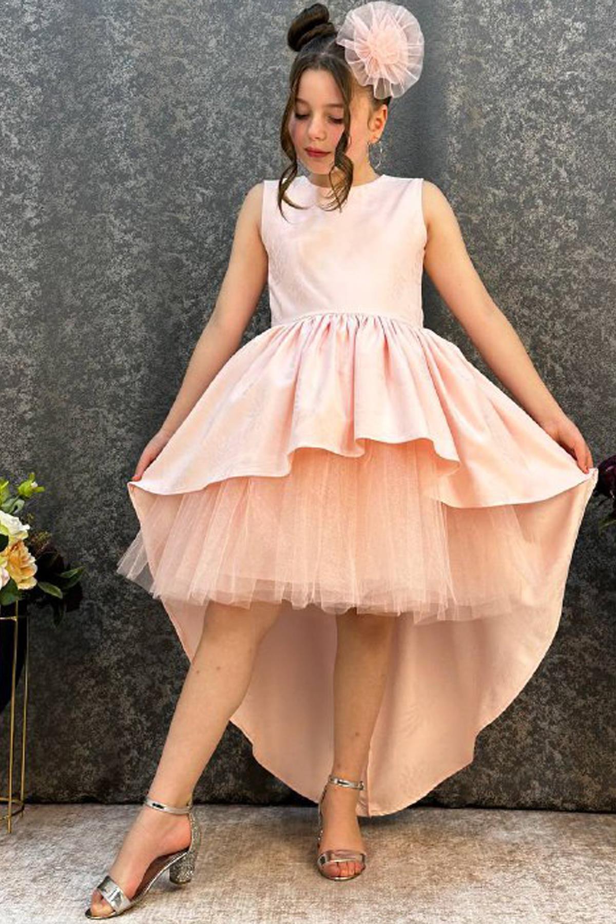 Girls Short Tulle Detailed Back Long Ribbon Detailed Powder Powder Evening Dress 6-9 Years
Girls Short Tulle Detailed Back Long Ribbon Detailed Powder Powder Evening Dress 6-9 Years