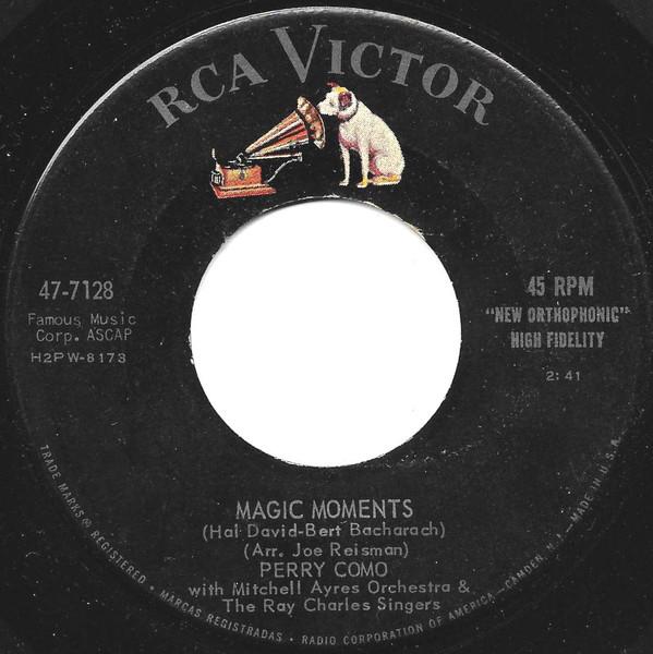 7inch Record PERRY COMO, MITCHELL AYRES & HIS OR - Magic Moments / Catch A Falling Sta 477128 RCA Victor 1957 US Pop Used
7inch Record PERRY COMO, MITCHELL AYRES & HIS OR - Magic Moments / Catch A Falling Sta 477128 RCA Victor 1957 US Pop Used