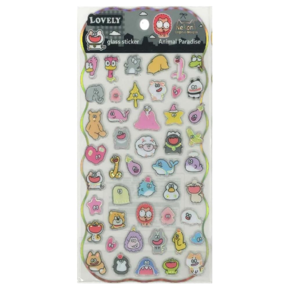 Animal Paradise Clear Sticker Set Cute Animal Designs for Kids Scrapbooking Stationery V-00005
Animal Paradise Clear Sticker Set Cute Animal Designs for Kids Scrapbooking Stationery V-00005