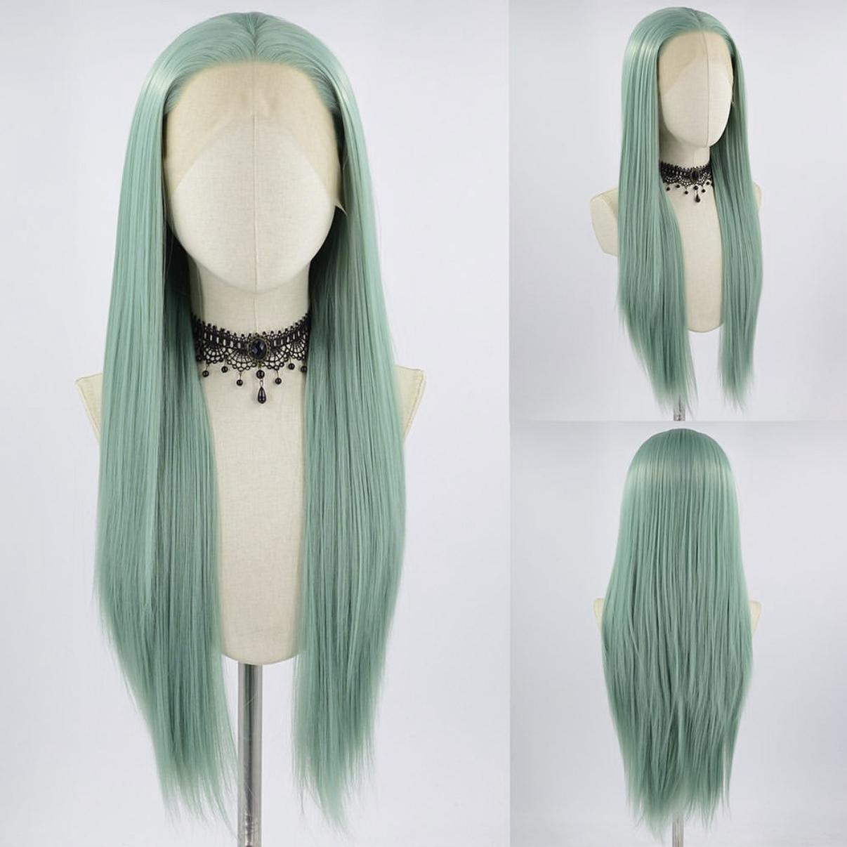 Mint Green Lace Front Wig for Women Long Silky Straight & Body Wave Synthetic Hair Heat Resistant Natural Hairline Daily Cosplay (as the picture,18inches&Lace Front)
Mint Green Lace Front Wig for Women Long Silky Straight & Body Wave Synthetic Hair Heat Resistant Natural Hairline Daily Cosplay (as the picture,18inches&Lace Front)