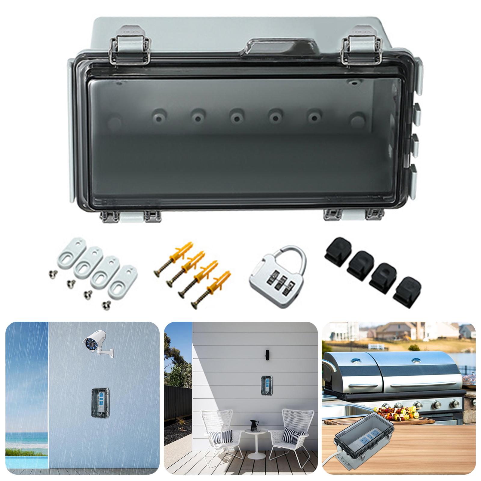 Waterproof Designs Junctions Box Outdoor Electrical Enclosures With Lock and Mounting Accessories Garden Supplies
Waterproof Designs Junctions Box Outdoor Electrical Enclosures With Lock and Mounting Accessories Garden Supplies