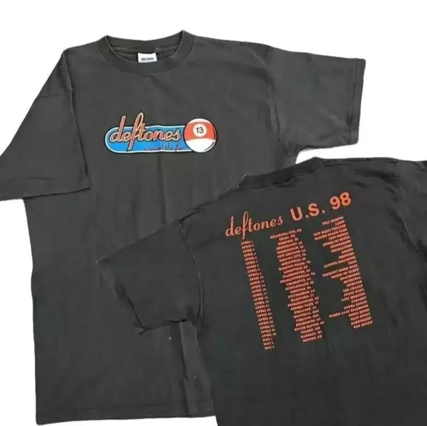 Deftones U.S 1998 Tour Cotton Black Unisex T-shirt 3XL
Deftones U.S 1998 Tour Cotton Black Unisex T-shirt 3XL