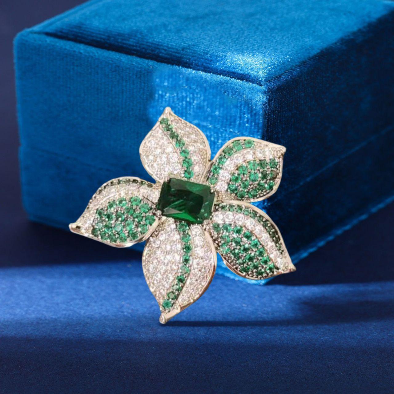 Фиолетово-зеленая брошь-цветок для женщин, изысканный дизайн, изысканный корсаж, универсальная булавка Electroplated real gold зелёный
Фиолетово-зеленая брошь-цветок для женщин, изысканный дизайн, изысканный корсаж, универсальная булавка Electroplated real gold зелёный