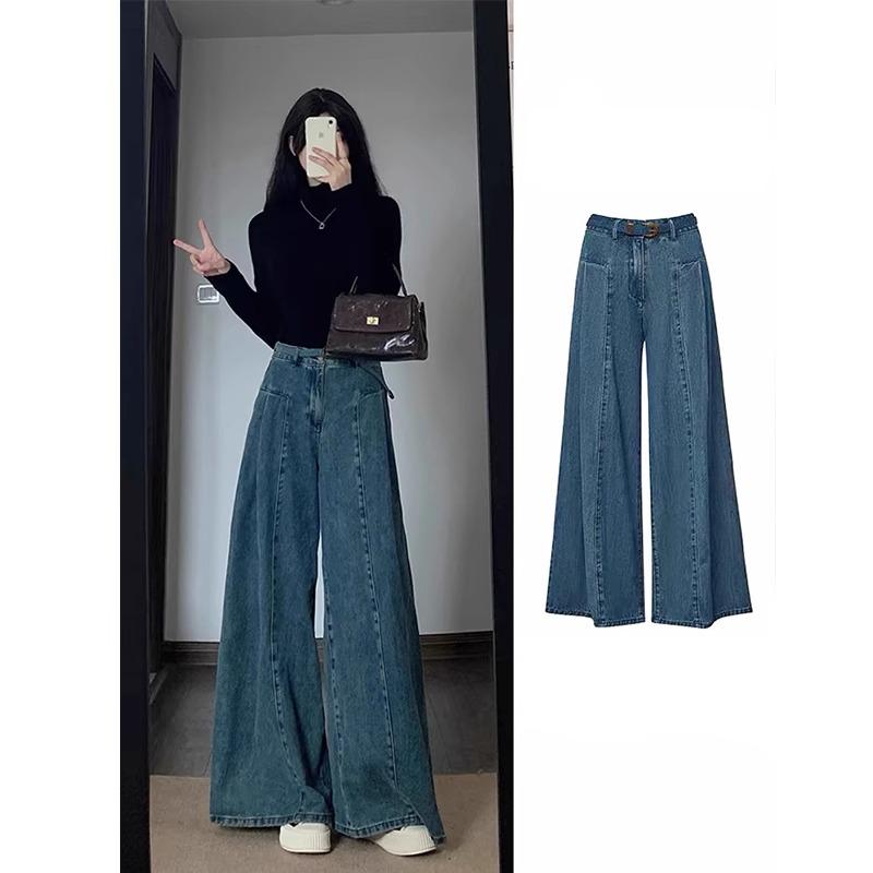 Women s Retro High Waist Wide Leg Jeans - Plus Size, Pear Shape, Floor Length, Slimming Fit for Spring & Autumn 4XL
Women s Retro High Waist Wide Leg Jeans - Plus Size, Pear Shape, Floor Length, Slimming Fit for Spring & Autumn 4XL