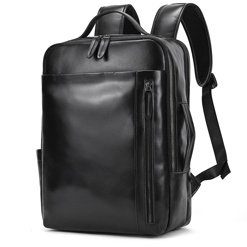 Fashion leather backpack men s business computer bagpack top layer cowhide backpack with USB charging cable daypack men male
Fashion leather backpack men s business computer bagpack top layer cowhide backpack with USB charging cable daypack men male
