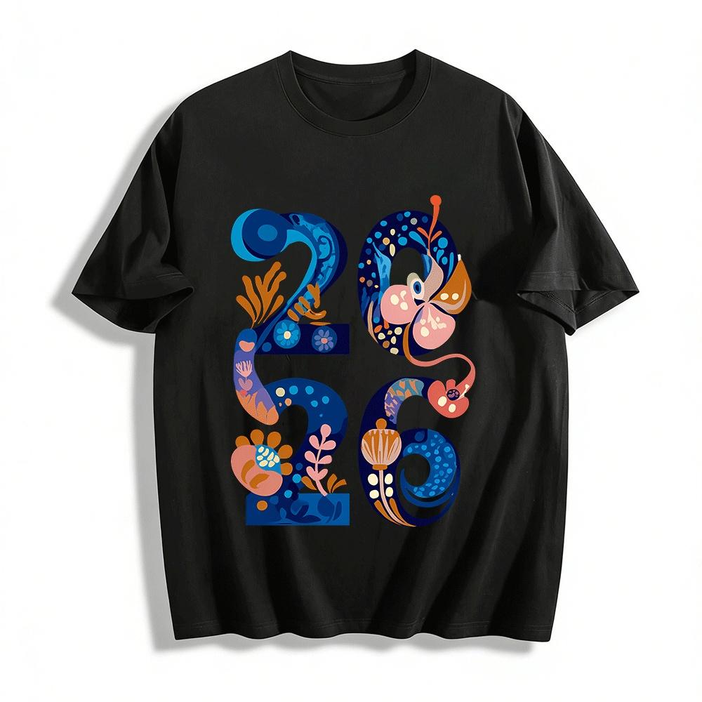 Year of the Snake 2026 Art Print Casual Tee Unisex New Year Top Pure cotton T-shirt XXS
Year of the Snake 2026 Art Print Casual Tee Unisex New Year Top Pure cotton T-shirt XXS