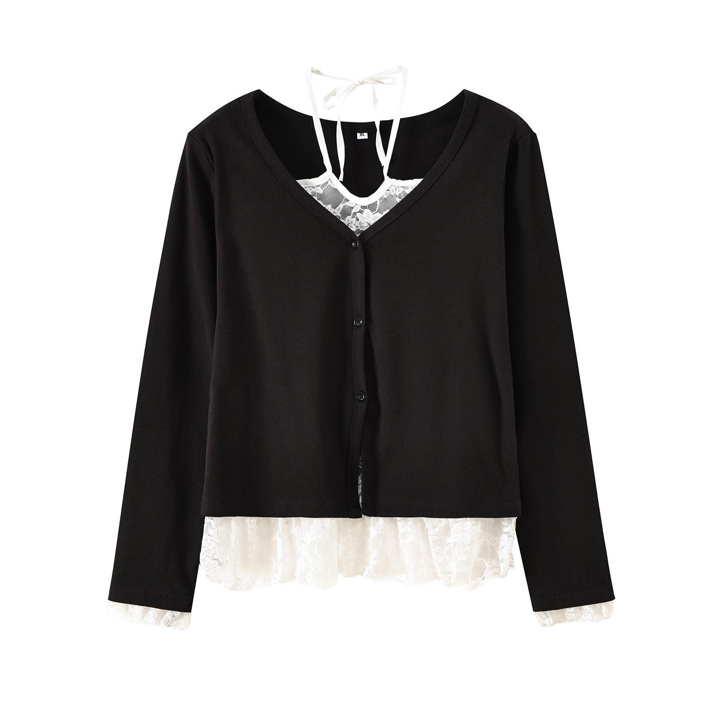 Zhi Xuan Miu Lace Splicing Two-Piece Waist-Cinching T-Shirt, Women s Plus Size, Spring 2026 Top XL (130-150 jin) чорний
Zhi Xuan Miu Lace Splicing Two-Piece Waist-Cinching T-Shirt, Women s Plus Size, Spring 2026 Top XL (130-150 jin) чорний