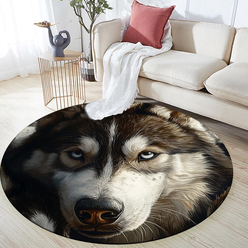 Husky pattern round rug,Carpet Rug for Living Room Bedroom Playroom ,Non-slip Floor Mat,Holiday Gifts and Birthday Gifts. 80cmx80cm
Husky pattern round rug,Carpet Rug for Living Room Bedroom Playroom ,Non-slip Floor Mat,Holiday Gifts and Birthday Gifts. 80cmx80cm