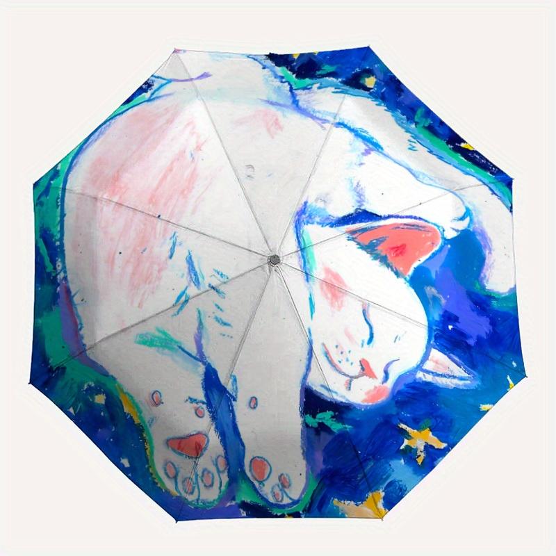 1pc Cat Dreamscape Automatic Open/Close Umbrella Sturdy Iron Frame, Compact Travel Umbrella - Perfect Gift for Women, Men, Birthdays, Anniversaries
1pc Cat Dreamscape Automatic Open/Close Umbrella Sturdy Iron Frame, Compact Travel Umbrella - Perfect Gift for Women, Men, Birthdays, Anniversaries