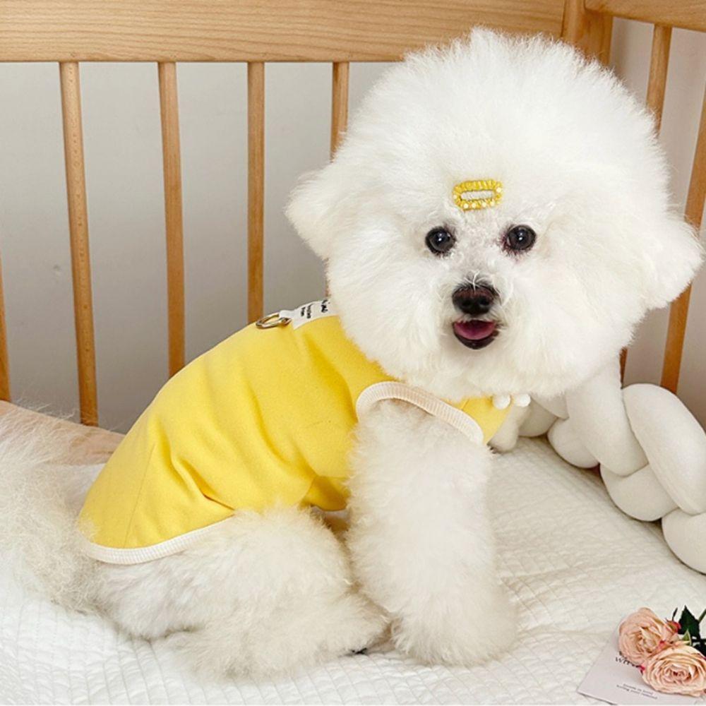 Breathable Summer Pet Vest Cute Pet Tank Top Dog Costumes Dog Sleeveless Top Spring L жовтий 
Breathable Summer Pet Vest Cute Pet Tank Top Dog Costumes Dog Sleeveless Top Spring L жовтий