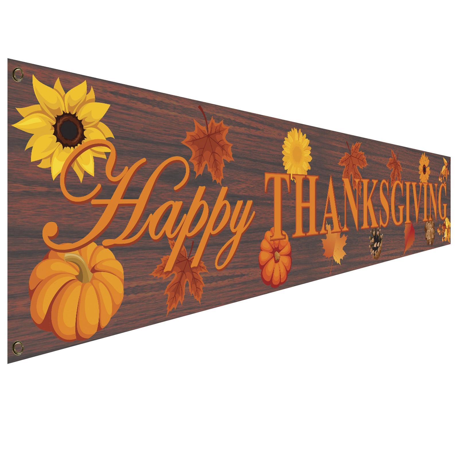Баннер для вечеринки в честь Дня благодарения. Осеннее украшение двора на День благодарения. One Size
