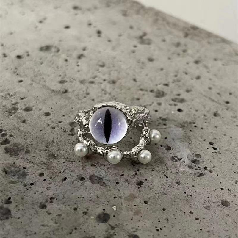 Heavy Industry Niche Dark Double-Layer Cat S Eye Pearl Ring Female Hip-Hop Cold Wind Open Ring
Heavy Industry Niche Dark Double-Layer Cat S Eye Pearl Ring Female Hip-Hop Cold Wind Open Ring
