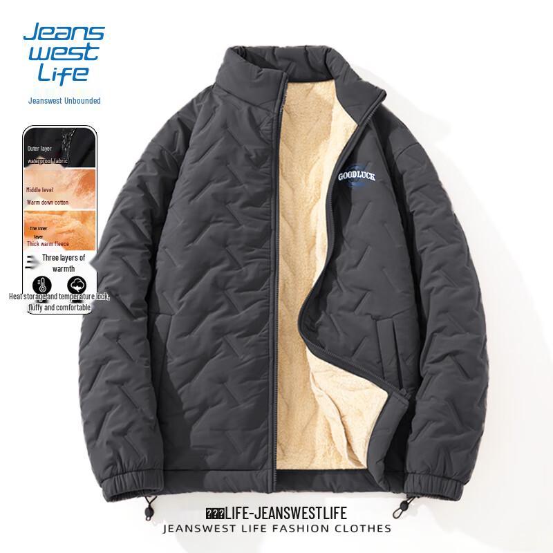 JEANSWEST LIFE Men s 3-Proof Stand-Collar Padded Winter Jacket 4XL
JEANSWEST LIFE Men s 3-Proof Stand-Collar Padded Winter Jacket 4XL