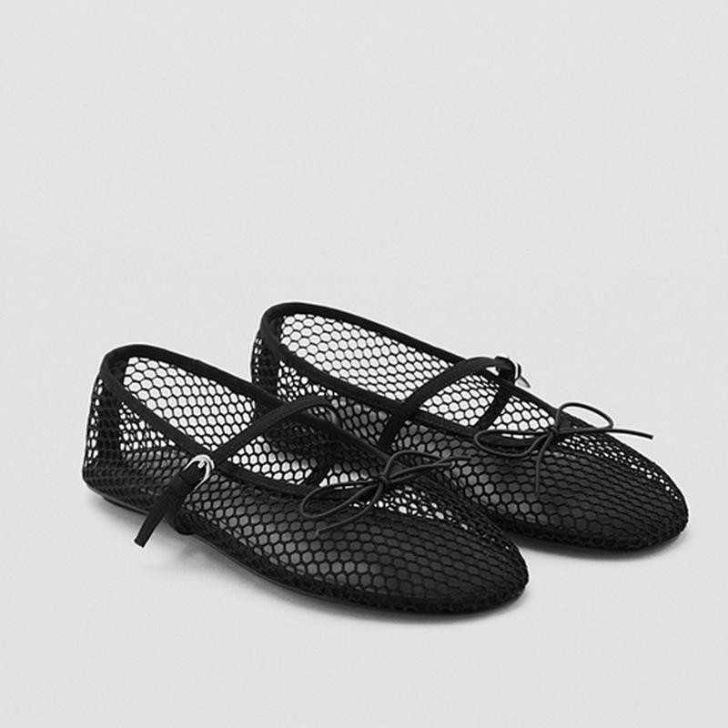 Round Toe Mesh Mary Janes Shoes Women Hollow Out Summer Fishnet Ballet Flats Buckle Strap Elegant Soft Breathable Loafers 41 чорний
Round Toe Mesh Mary Janes Shoes Women Hollow Out Summer Fishnet Ballet Flats Buckle Strap Elegant Soft Breathable Loafers 41 чорний