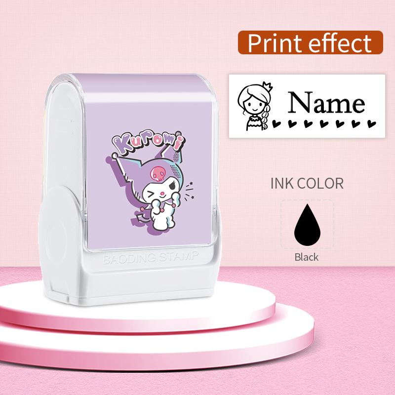 Personalized Waterproof Name Stamp-With Kuromi Designs, Washable Ink for Smudge-Free Labels on Clothing, Shoes School Supplies
Personalized Waterproof Name Stamp-With Kuromi Designs, Washable Ink for Smudge-Free Labels on Clothing, Shoes School Supplies