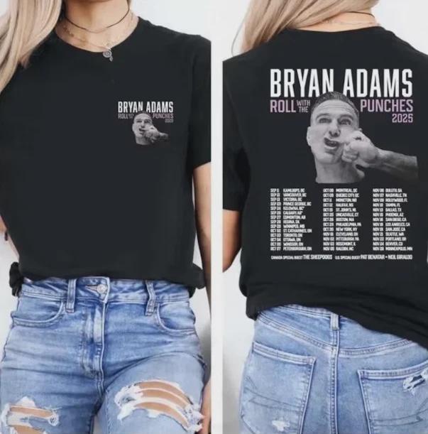 Vintage Bryan Adams Tour 2025 T-Shirt, Double Sided Rock Concert Tee L
Vintage Bryan Adams Tour 2025 T-Shirt, Double Sided Rock Concert Tee L
