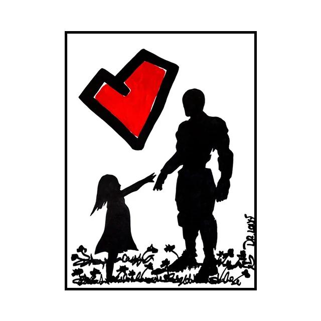 Banksy Графіті Романтична Декорація Настінний Графіті Постер Картина на Полотні та Настінне Мистецтво для Вітальні Сучасний Декор для Дому 12X16inch 30x40cm
Banksy Графіті Романтична Декорація Настінний Графіті Постер Картина на Полотні та Настінне Мистецтво для Вітальні Сучасний Декор для Дому 12X16inch 30x40cm