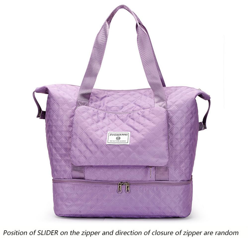 Складная дорожная сумка большой вместимости с отделением для влажной и сухой одежды, стеганая нейлоновая сумка с ромбовидной отделкой для спортзала, йоги и женская сумка через плечо - можно стирать вручную
Складная дорожная сумка большой вместимости с отделением для влажной и сухой одежды, стеганая нейлоновая сумка с ромбовидной отделкой для спортзала, йоги и женская сумка через плечо - можно стирать вручную