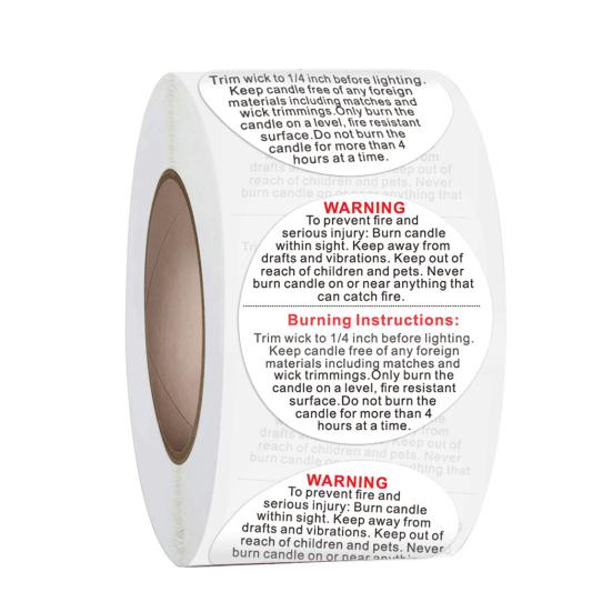 500Pcs/1Roll Candle Warning Labels Wide Applications Warning Easy to Paste Round Black And White Warning Labels for Bedroom 2.5cm
500Pcs/1Roll Candle Warning Labels Wide Applications Warning Easy to Paste Round Black And White Warning Labels for Bedroom 2.5cm
