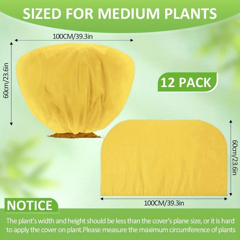 12pcs Winter Plant Covers Frost Protection Bags for Shrubs Trees and Roses 100x60cm with Drawstring Autumn Winter Outdoor Garden
12pcs Winter Plant Covers Frost Protection Bags for Shrubs Trees and Roses 100x60cm with Drawstring Autumn Winter Outdoor Garden