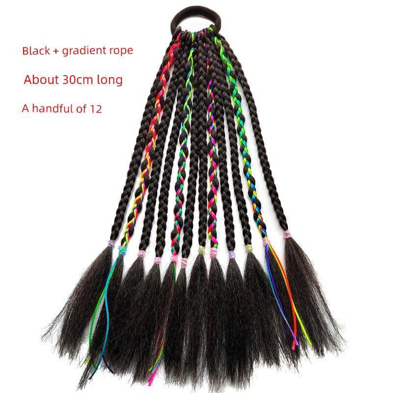 Дофамин Цвет Детский Грязная Коса Сценическое Выступление Градиентный Цвет Парик Маленькая Коса Высокотемпературное Волокно Волокно Волос Тибетская Коса Black +4 color rope a 12 Root 30cm long
Дофамин Цвет Детский Грязная Коса Сценическое Выступление Градиентный Цвет Парик Маленькая Коса Высокотемпературное Волокно Волокно Волос Тибетская Коса Black +4 color rope a 12 Root 30cm long