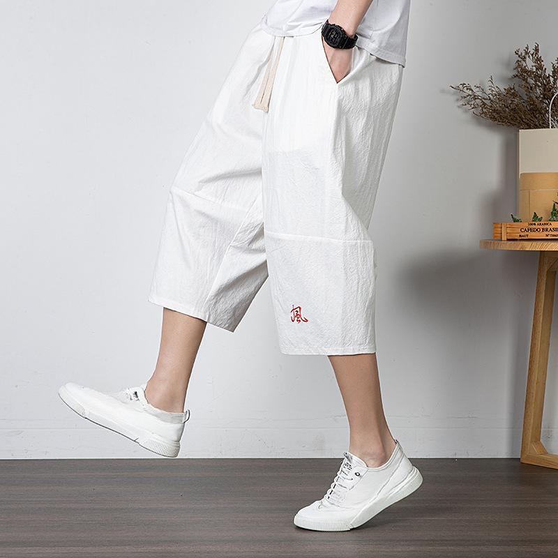 Летние льняные брюки в китайском стиле, свободные брюки большого размера, повседневные брюки National Tide из хлопка и льна, укороченные брюки-шаровары M белый
Летние льняные брюки в китайском стиле, свободные брюки большого размера, повседневные брюки National Tide из хлопка и льна, укороченные брюки-шаровары M белый